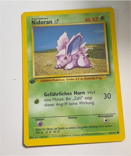 1999 Pokémon #55 Nidoran Male — front