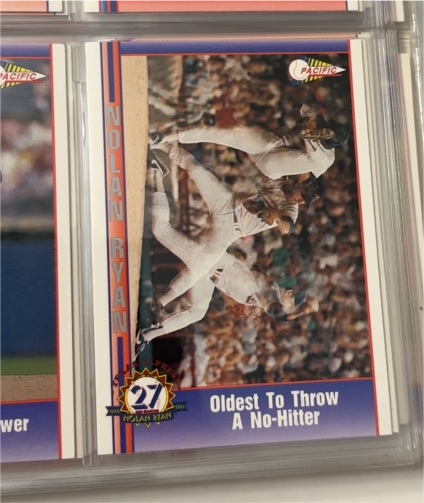 1993 Pacific #3 Nolan Ryan Oldest To Throw A No-Hitter — front