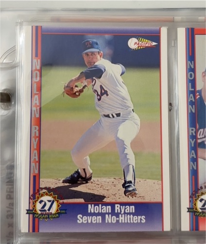 1993 Pacific #211 Nolan Ryan Seven No-Hitters — front