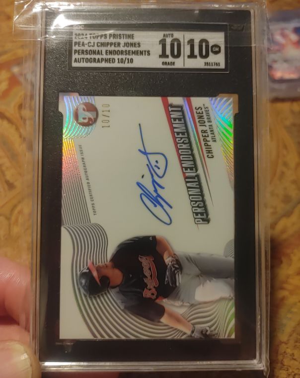 2024 Topps Pristine #PEA-CJ Chipper Jones — front