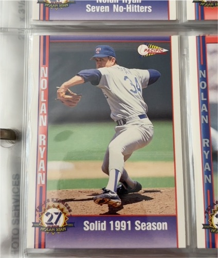 1993 Pacific #211 Nolan Ryan Seven No-Hitters — front