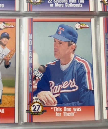 1993 Pacific Nolan Ryan 27th Season #214 "This One Was For Them" — front
