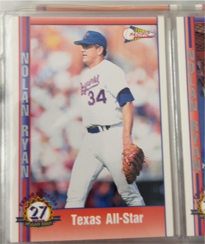 1993 Pacific #222 Nolan Ryan 27th Season — front