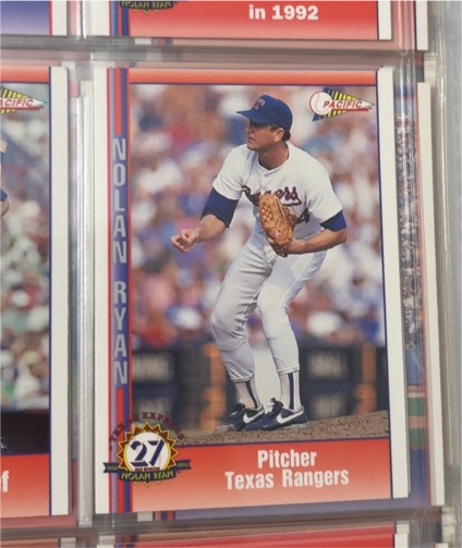 1992 Pacific Nolan Ryan #27 Texas Rangers — front