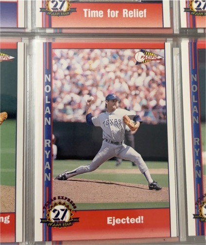 1993 Pacific Ryan 27th Season #231 Nolan Ryan Texas Rangers — front