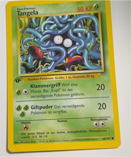 1999 Pokémon #66 Tangela — front