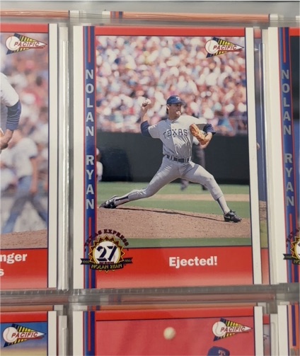 1993 Pacific Texas Express #231 Ejected! Nolan Ryan — front