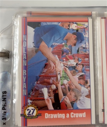1991 Pacific Nolan Ryan #166 Drawing a Crowd — front