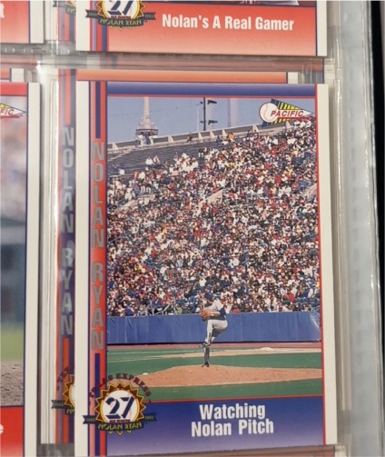 1991 Pacific Nolan Ryan Texas Express I #102 Watching Nolan Pitch — front