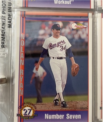 1992 Pacific Texas Express II #187 Nolan Ryan — front