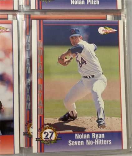 1993 Pacific #211 Nolan Ryan Seven No-Hitters — front
