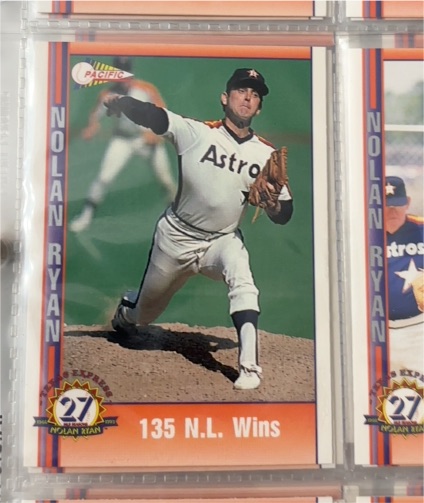 1991 Pacific Nolan Ryan Texas Express #27 — front