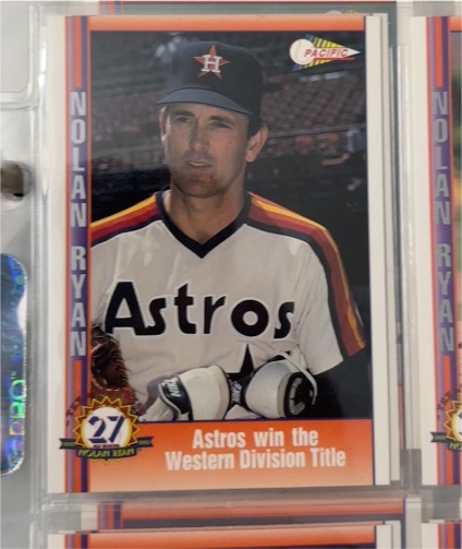 1991 Pacific Nolan Ryan Texas Express #47 Astros win the Western Division Title — front