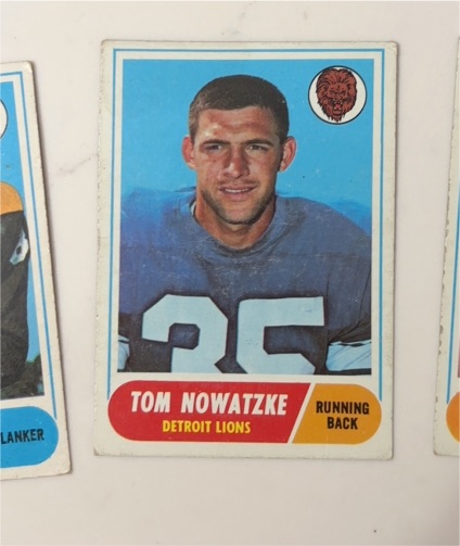 1968 Topps #78 Tom Nowatzke — front