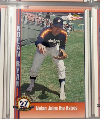 1991 Pacific Nolan Ryan #35 Nolan Joins the Astros — front