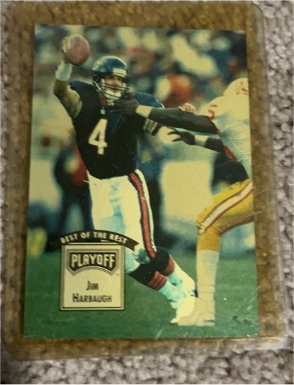 1993 Playoff Contenders #87 Jim Harbaugh — front