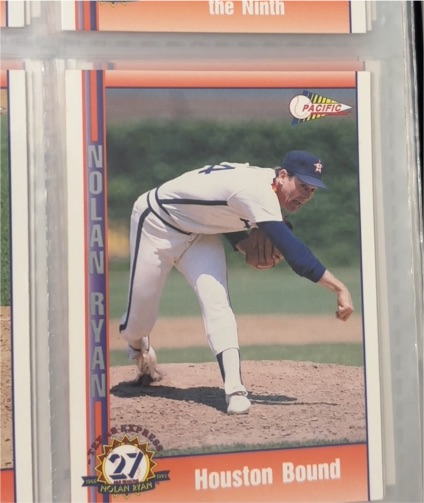 1991 Pacific Nolan Ryan Texas Express Houston Bound #140 — front