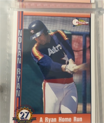 1991 Pacific Nolan Ryan Texas Express I #40 A Ryan Home Run — front