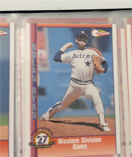 1992 Pacific Nolan Ryan Texas Express #27 Western Division Game — front