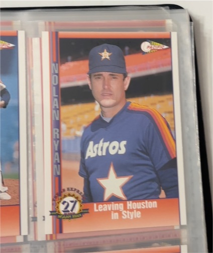 1991 Pacific Nolan Ryan #158 Leaving Houston in Style — front