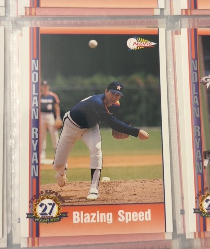 1991 Pacific Nolan Ryan Blazing Speed #90 — front