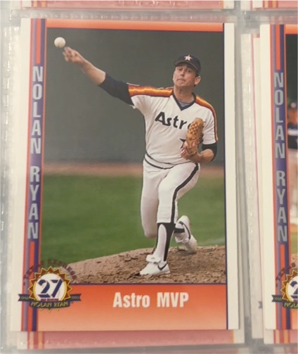1991 Pacific Nolan Ryan Astro MVP #144 — front