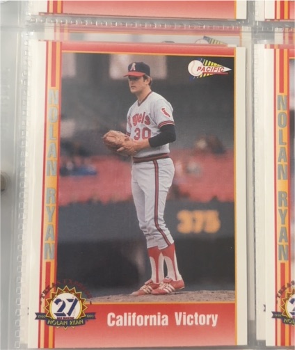 1992 Pacific #27 Nolan Ryan California Victory — front