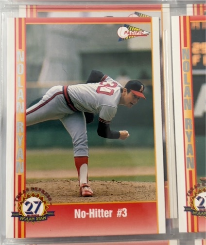 1993 Pacific Nolan Ryan No-Hitter #3 — front