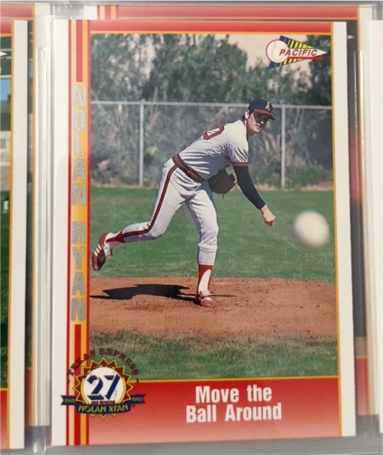 1993 Pacific Nolan Ryan #22 Move the Ball Around — front
