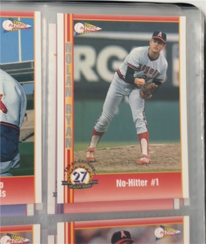 1993 Pacific Nolan Ryan #30 No Hitter California Angels Baseball Card — front