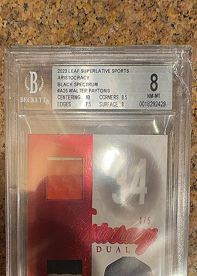 2023 Leaf Superlative Sports Aristocracy #A25 Walter Payton — front
