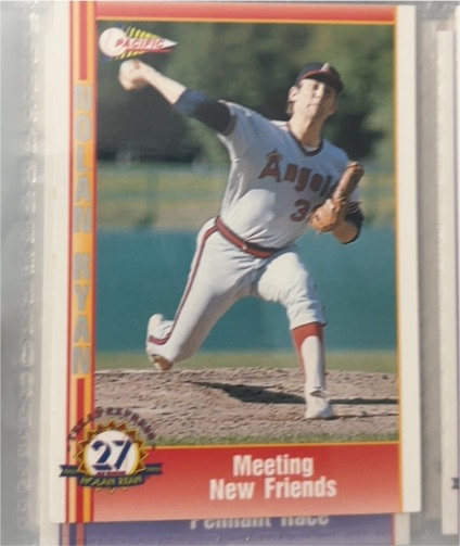 1991 Pacific #20 Nolan Ryan Meeting New Friends — front