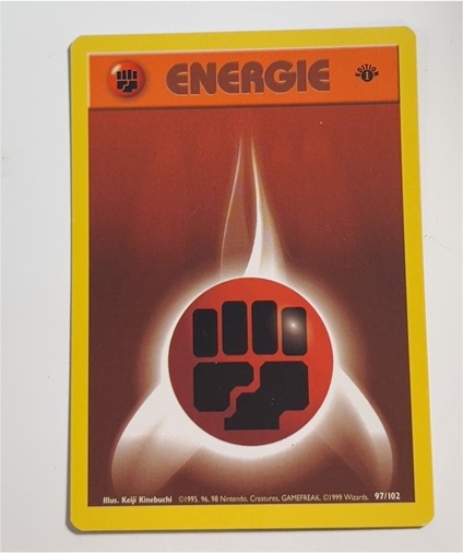 1999 Pokémon Base Set #97 Fighting Energy — front