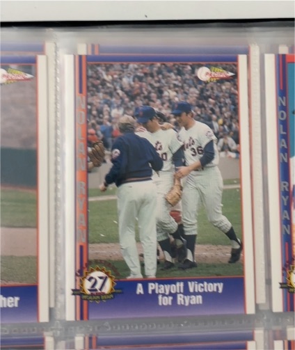 1991 Pacific #12 Nolan Ryan A Playoff Victory for Ryan — front