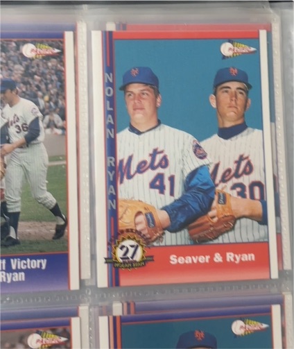 1993 Pacific 27th Season Limited Insert #27 Seaver & Ryan — front