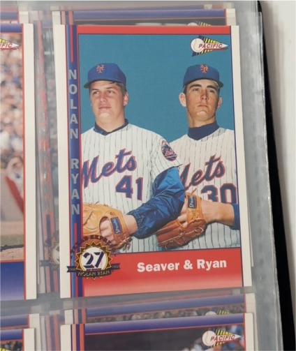 1993 Pacific #27 Tom Seaver & Nolan Ryan — front