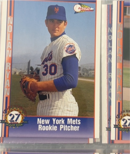 1991 Pacific Nolan Ryan Texas Express I #6 New York Mets Rookie Pitcher — front