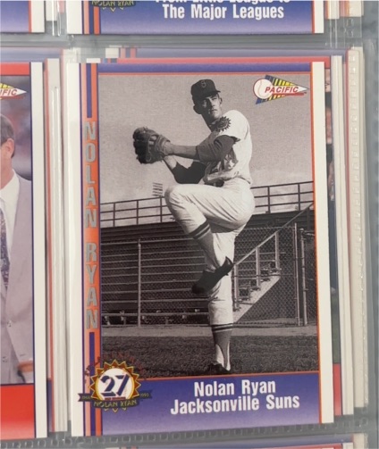 1993 Pacific #27 Nolan Ryan Jacksonville Suns — front