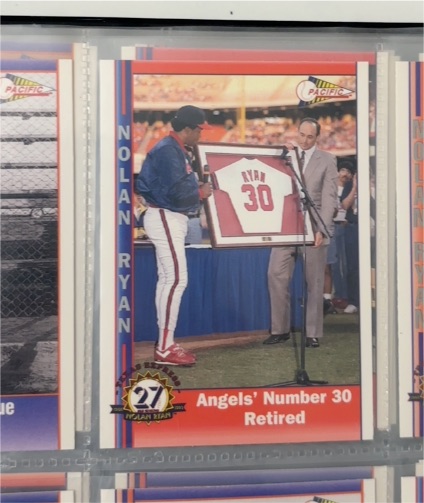 1993 Pacific #242 Nolan Ryan California Angels Number 30 Retired — front
