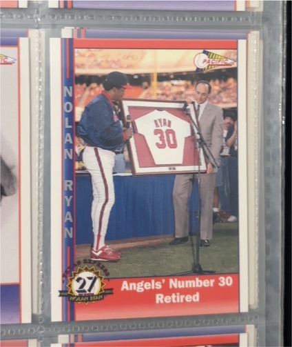 1993 Pacific #242 Nolan Ryan California Angels Number 30 Retired — front