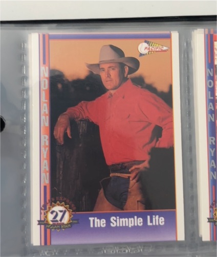 1992 Pacific #119 Nolan Ryan The Simple Life — front