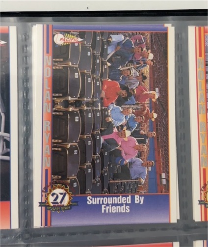 1991 Pacific Nolan Ryan #27 Surrounded By Friends — front