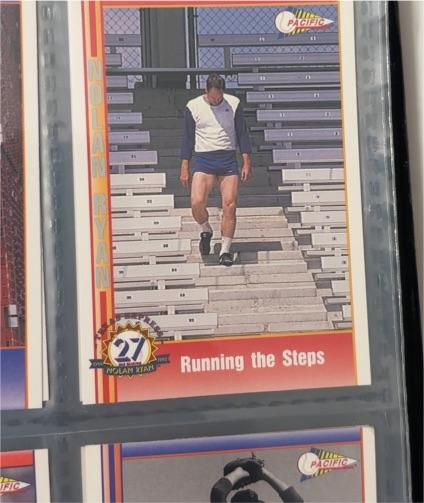 1991 Pacific #78 Nolan Ryan Running the Steps — front