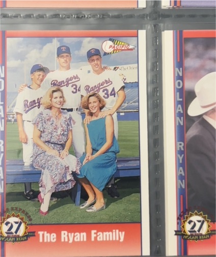 1991 Pacific Nolan Ryan Texas Express #107 The Ryan Family — front