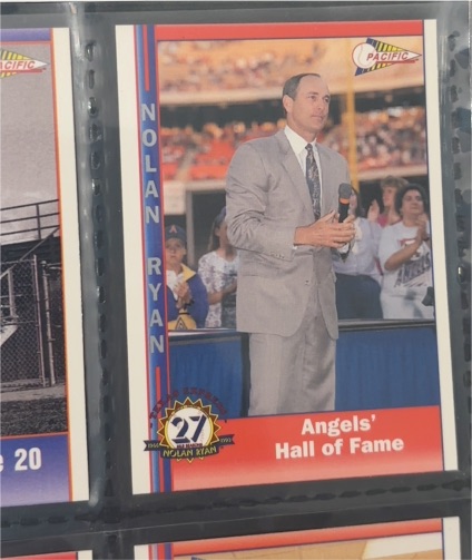 1993 Pacific Texas Express #244 Nolan Ryan Angels' Hall of Fame — front