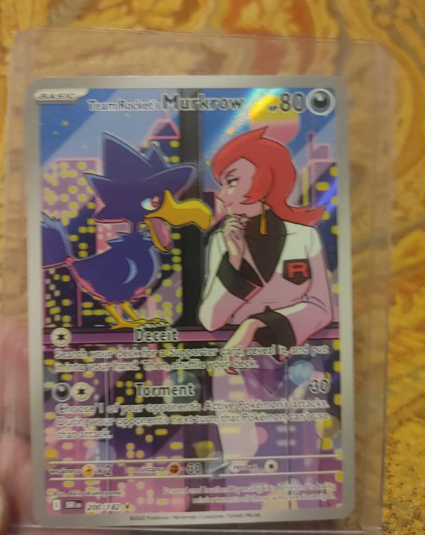 2025 Pokémon TCG Destined Rivals #200 Team Rocket's Murkrow — front