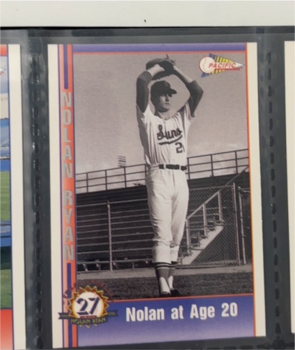 1993 Pacific #27 Nolan Ryan Nolan at Age 20 — front