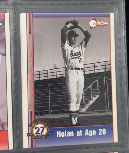 1993 Pacific #27 Nolan Ryan Nolan at Age 20 — front