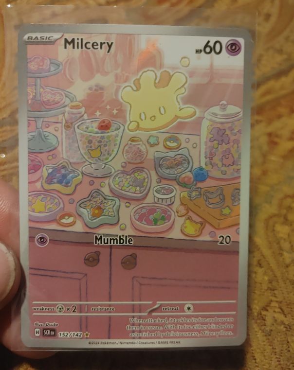2024 Pokémon Sv07: Stellar Crown #152/142 Milcery — front