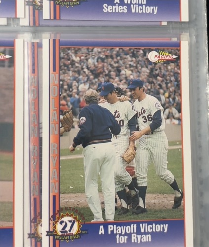 1991 Pacific Nolan Ryan Texas Express I #12 A Playoff Victory for Ryan — front